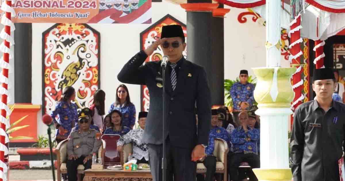 Upacara Peringatan HUT PGRI dan Korpri 2024 Kabupaten Murung Raya