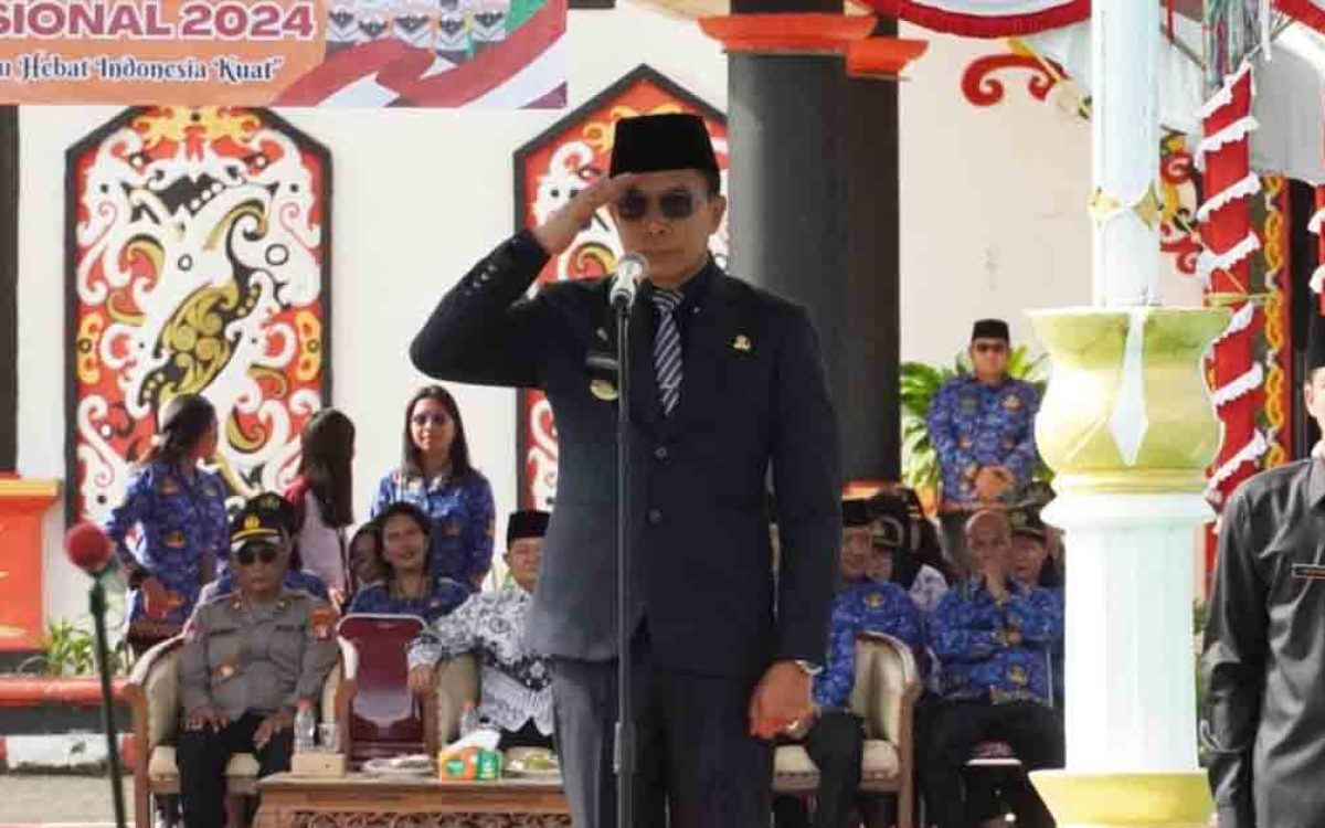 Upacara Peringatan HUT PGRI dan Korpri 2024 Kabupaten Murung Raya